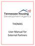 THOMAS. User Manual for External Partners