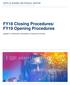FY18 Closing Procedures/ FY19 Opening Procedures