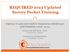 REQUIRED 2013 Updated Survey Packet Training