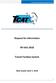 Request for Information RFI Transit Farebox System