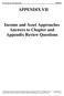 APPENDIX VII. Income and Asset Approaches Answers to Chapter and Appendix Review Questions