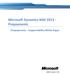 Microsoft Dynamics NAV Prepayments. Prepayments Supportability White Paper