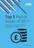 Top 5 Payroll Issues of 2017