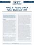 MiFID II Review of FCA Policy Statement 17/14