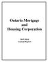 Ontario Mortgage and Housing Corporation Annual Report