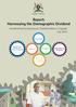 Report: Harnessing the Demographic Dividend