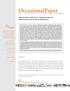 OccasionalPaper. Summary FINANCIAL INSTITUTIONS WITH A DOUBLE BOTTOM LINE : IMPLICATIONS FOR THE FUTURE OF MICROFINANCE