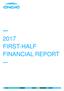 2017 FIRST-HALF FINANCIAL REPORT