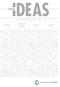 IDEAS CAPITAL. Strategic and operational highlights. Investment strategy. Acquisition focus. Performance overview. February Issue no.