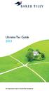 Ukraine Tax Guide An independent member of Baker Tilly International