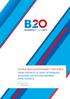 G20-B20 DIALOGUE EFFICIENCY TASK FORCE FROM TORONTO TO SAINT PETERSBURG: ASSESSING G20-B20 ENGAGEMENT EFFECTIVENESS. June, 2013 Draft report