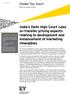 India s Delhi High Court rules on transfer pricing aspects relating to development and enhancement of marketing intangibles