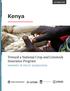 Kenya. Toward a National Crop and Livestock Insurance Program SUMMARY OF POLICY SUGGESTIONS OCTOBER Public Disclosure Authorized