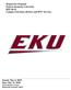 Request for Proposal Eastern Kentucky University RFP Campus Television, ResNet, and IPTV Services