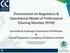 Presentation on Regulatory & Operational Model of Professional Clearing Member (PCM)
