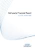 Half-yearly Financial Report. 1 January - 30 June 2016