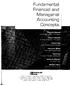 Fundamental Financial and Manageria Accounting Concepts