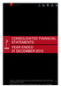 CONSOLIDATED FINANCIAL STATEMENTS YEAR ENDED 31 DECEMBER 2015