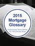 2015 Mortgage Glossary