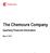 The Chemours Company. Quarterly Financial Information. May 4, 2018