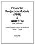 Financial Projection Module (FPM) & QDB/FPM User s Manual
