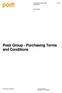 Posti Group - Purchasing Terms and Conditions