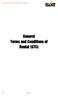 General Terms and Conditions of Rental (GTC)