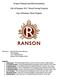 Project Manual and Bid Documents. City of Ranson 2017 Street Paving Projects. City of Ranson, West Virginia