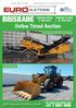 BRISBANE. Online Timed Auction. euroauctions.com BIDDING CLOSES 16 TH MAY BIDDING OPENS 2 nd MAY For more information call