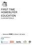 FIRST TIME HOMEBUYER EDUCATION