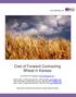 Cost of Forward Contracting Wheat in Kansas