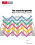 The search for growth What s next for emerging markets?