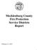 Mecklenburg County Fire Protection Service Districts Report
