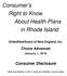 Consumer s Right to Know About Health Plans in Rhode Island