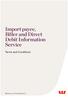 Import payee, Biller and Direct Debit Information Service. Terms and Conditions
