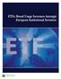 ETFs: Broad Usage Increases Amongst European Institutional Investors
