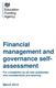 Financial management and governance selfassessment