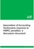 Association of Accounting Technicians response to HMRC penalties: a discussion document