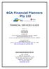BCA Financial Planners Pty Ltd