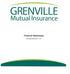 GRENVILLE. Mutual Insurance. Financial Statements