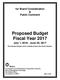Proposed Budget Fiscal Year 2017
