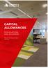 CAPITAL ALLOWANCES FOR INVESTORS AND OCCUPIERS PROJECT & DEVELOPMENT SERVICES