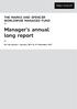 Manager s annual long report