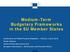 Medium-Term Budgetary Frameworks in the EU Member States