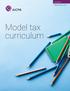 Tax Section. Revised May 5, Model tax curriculum. Model tax curriculum 1