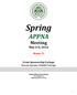 Spring APPNA. Meeting. May 6-8, Miami, FL. Event Sponsorship Package Bazaar Sponsor Exhibit Package