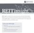 REITInsight. In this month s REIT Insight:
