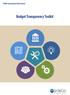 Public Governance Directorate. Budget Transparency Toolkit