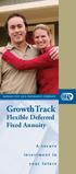 GrowthTrack. Flexible Deferred Fixed Annuity