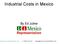 Industrial Costs in Mexico